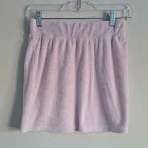ARITZIA | Wilfred Terry cloth Skirt Pink Sz S